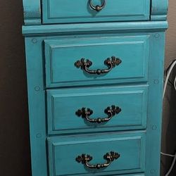 Turquoise Chalk Painted Chest