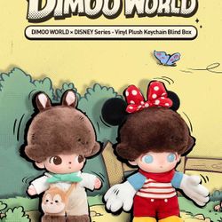 POP MART DIMOO WORLD × DISNEY Series-Vinyl Plush Keychain