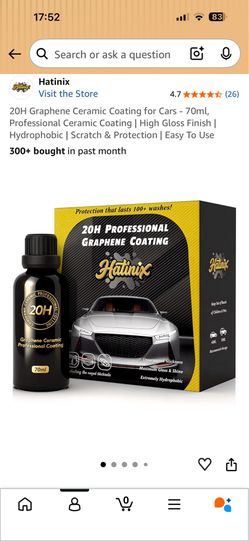 Coating for car.