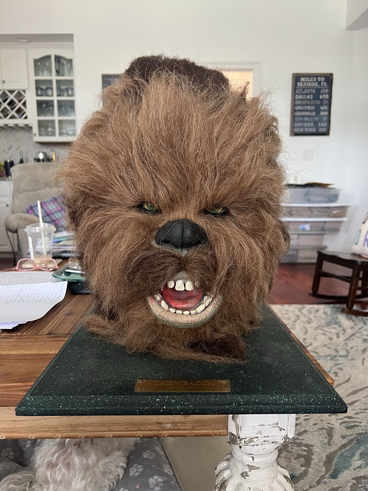 Limited Edition Star Wars Chewbacca Head with Certificate of Authenticity