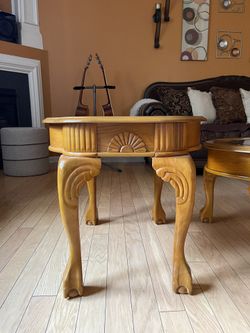 Living Room Wooden Tables Set ( Made In Italy )