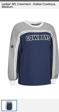 Ladies NFL Crewneck Cowboys’ Pullover - Medium