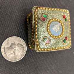 Small Brass Ornate Box