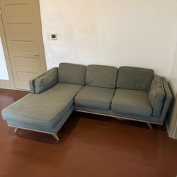 Article Timber 93” Mid Century Modern Sectional