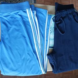 2 PAIR OF WOMEN'S BLUE, SIZE LARGE, ACTIVEWEAR PANTS, *READ THE DESCRIPTION*