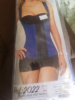 latex Blue Vest Trainer