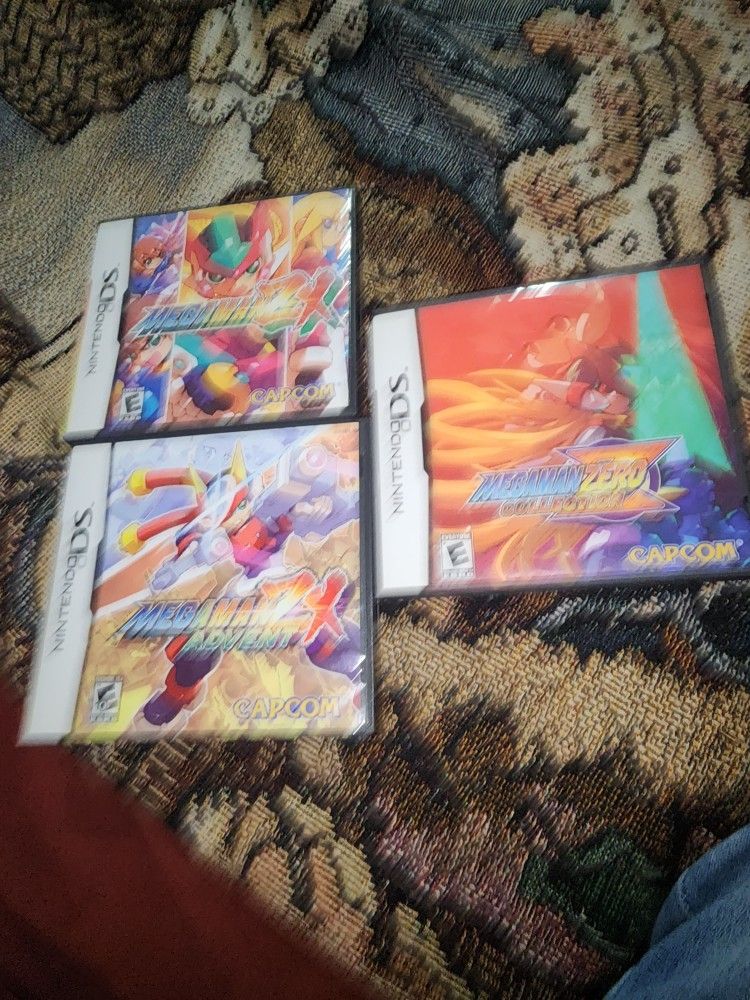 3 Megaman Games Rare Like New