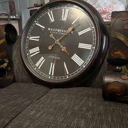 Wall Clock And Candle Holders 