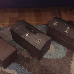 Vintage tackle boxes