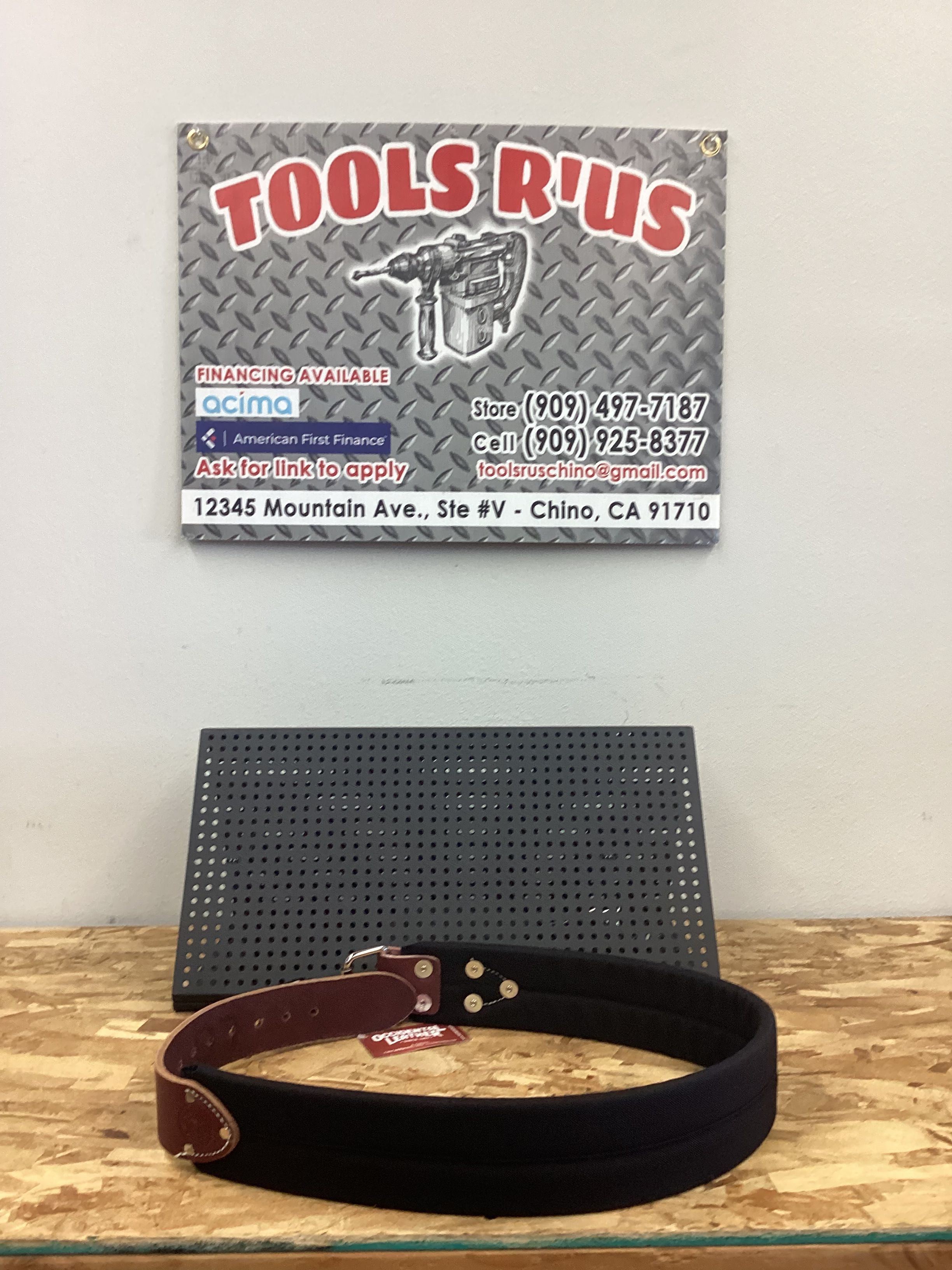 3" LEATHER AND NYLON WORK BELT**(FINANCIAMOS/ WE FINANCE)**