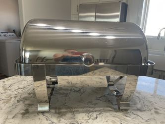 Vollrath 46520 Full Size Chafer w/ Roll-top Lid & Chafing Fuel Heat