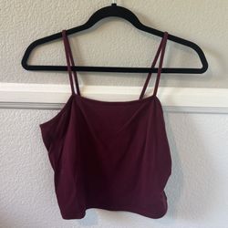 Burgundy Crop Top 