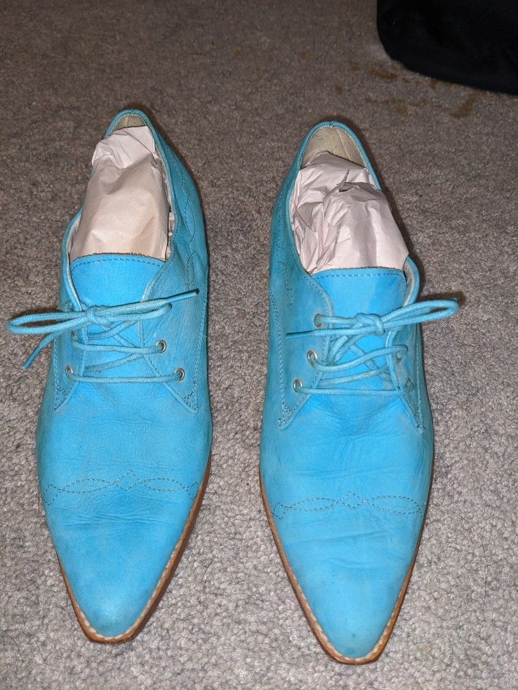 Vintage Nordstrom Turquoise Women's Ankle Boot /Dress Shoe