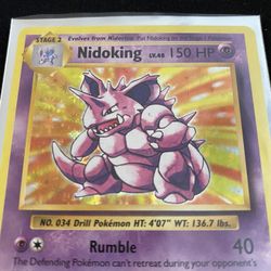 45/108 Nidoking Pokémon Card