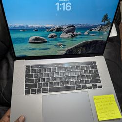 MacBook Pro 2019 16" Intel 6 Core , 32GB Ram 512GB SSD Radeon Pro 5300M 4GB macOS Tahoe . Comes with a lifetime Microsoft Office Package whic