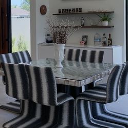 Dining Table + 8 Chairs  - Modern/Contemporary
