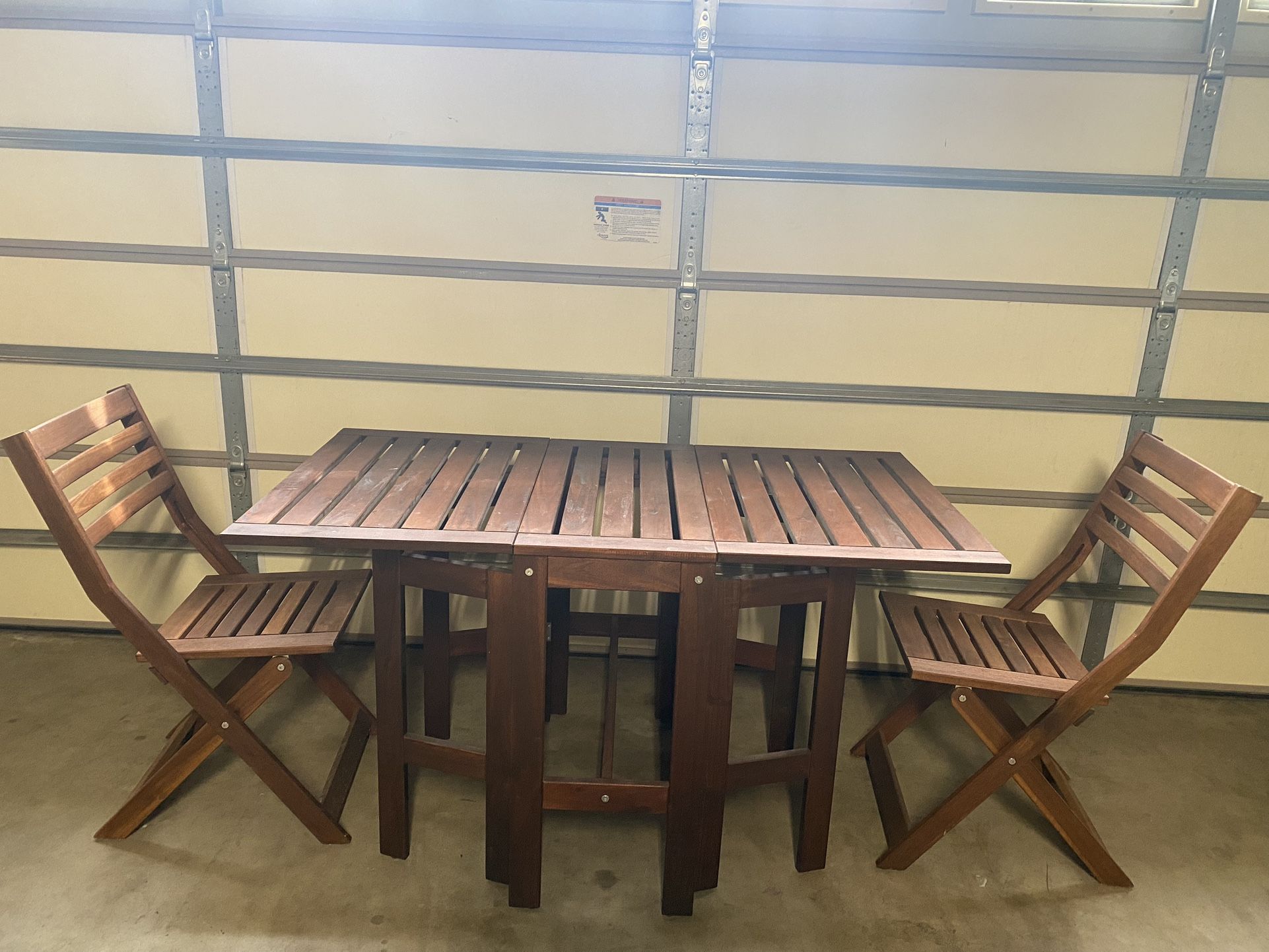 Wooden Table And Chair