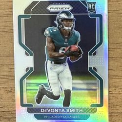 2021 Panini Prizm DeVONTA SMITH #335 Silver Prizm RC Philadelphia Eagles
