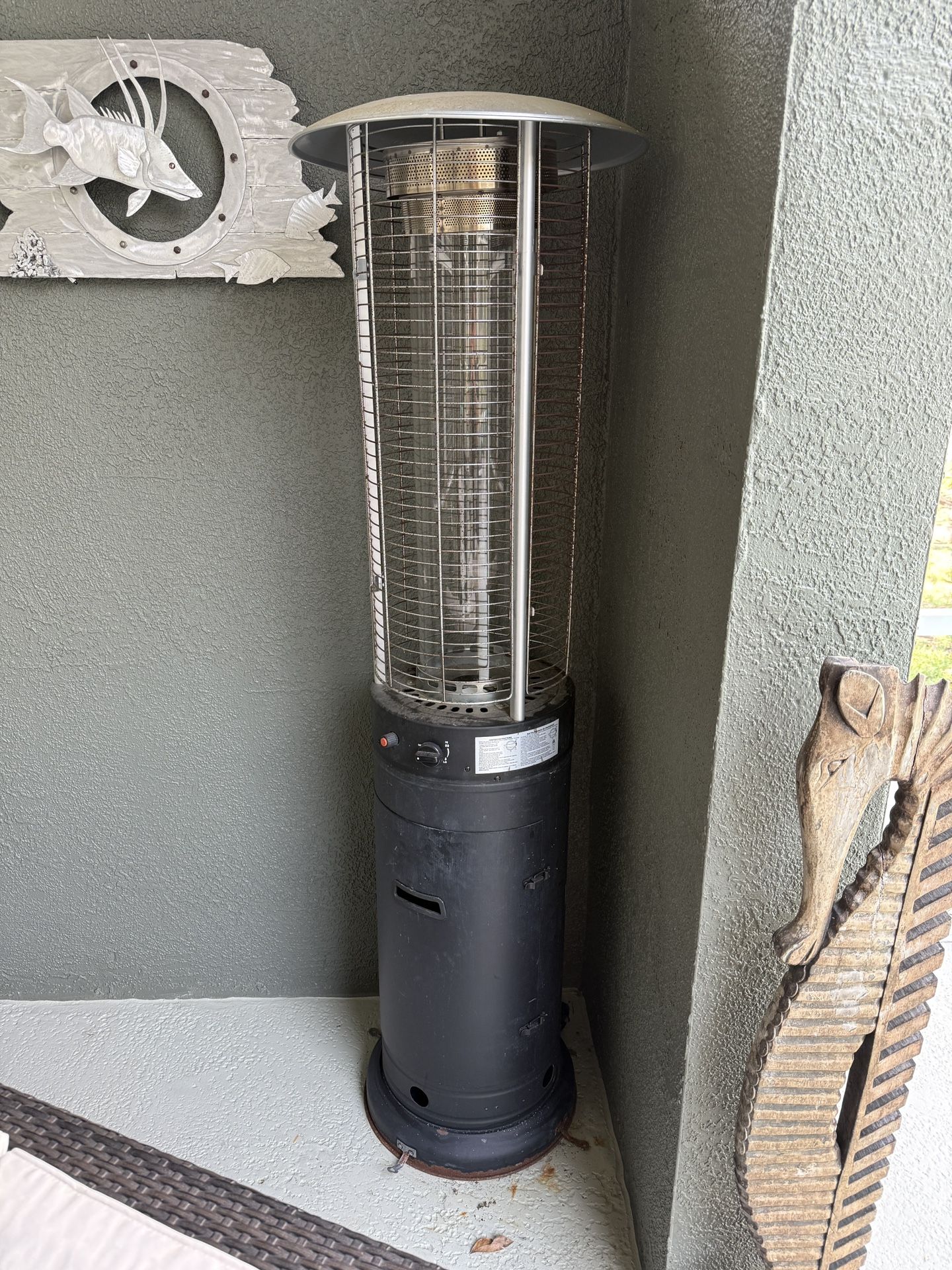 Outdoor space heater propane patio lanai backyard 6ft