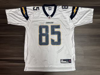 Reebok San Diego Chargers Antonio Gates #85 NFL Away Equipment Jersey Men’s XL  100% authentic. Good condition, lightly worn.   The product is a Reebo