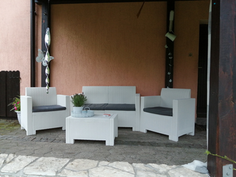 Italian Outdoor furniture, Patio Dining Sets & Outdoor Conversation Sets available in 3 colors