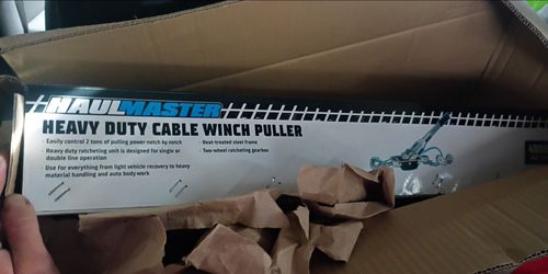 Heavy duty winch puller