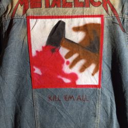 METALLICA "KILL EM ALL" DENIM JACKET - FREE SHIPPING