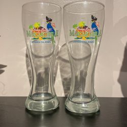 Pair Of 20oz Margaritaville Glasses 