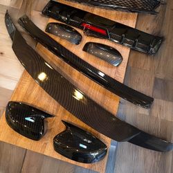 g37 g35 Q40 Sedan 2008-2014 infiniti rear diffuser/ spoilers / mirror caps / carbon fiber