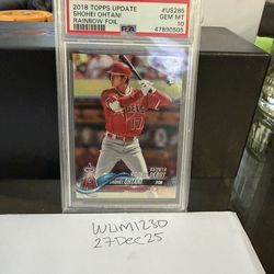 Ohtani Rainbow Foil PSA 10