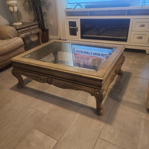 Coffee Table And End Tables  Set