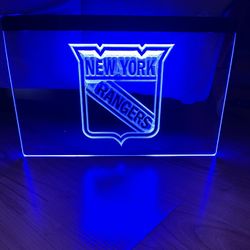 NEW YORK RANGERS LED NEON LIGHT SIGN 8x12