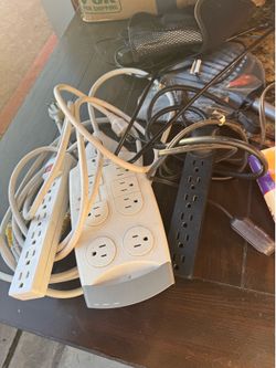 Belkin Lot of 3 Power Strips 6-Outlets On/Off Switch Cord Indoor White Black
