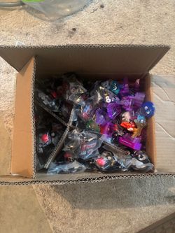 Box of happy meal toys