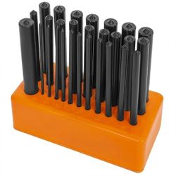 XtremepowerUS Heavy Duty Transfer Punch Set with Holder - Steel Punch Holder - 28 Piece, 3/32" to 1/2"  13130