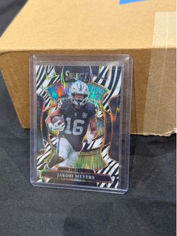 2025 Panini Select Concourse Jakobi Meyers Zebra Prizm