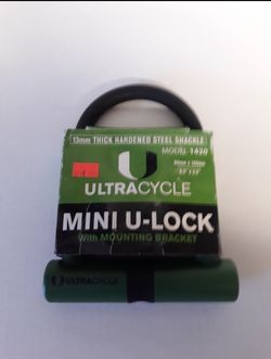Ultracycle Mini Bicycle U-Lock Model 1420 Size: 3.5''X5.5''