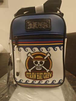 One Piece Straw Hat Crew Jolly Roger Crossbody Bag