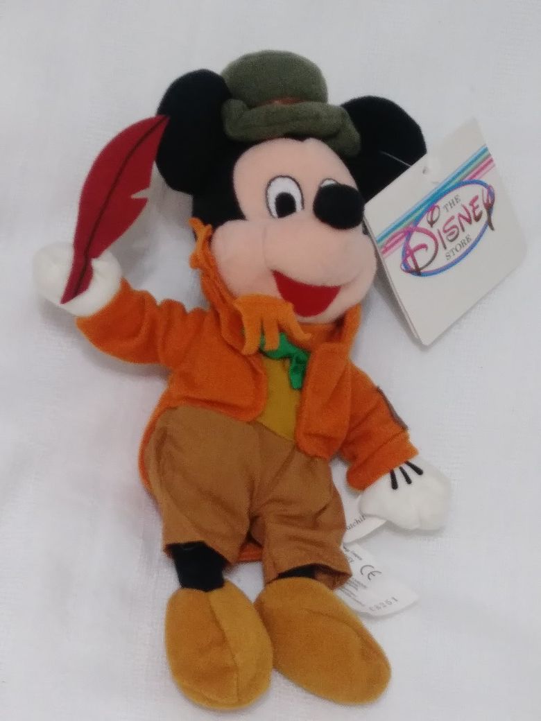 Disney Christmas Carol Scrooge Cratchit Mickey Xmas Bean Bag Plush Doll