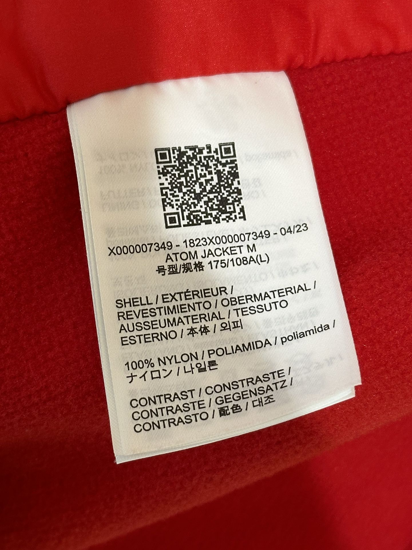 Arcteryx Atom Jacket M’s Large