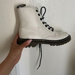 White Dr. Marten Boots