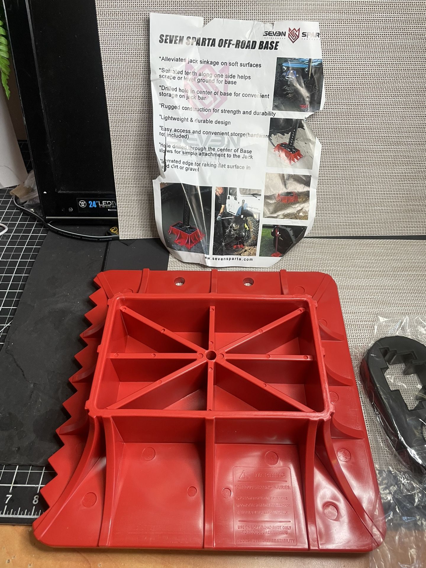 π§ Off-Road Jack Base & Handle Keeper Kit β Seven Sparta π§ π₯ Heavy-Duty Base + Black Rubber Handle Keeper πͺ Supports Hi Lift Jacks β Protects, Stab