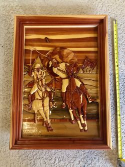 One of a Kind 3D Carved Wood Art