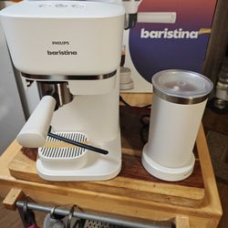 BRAND NEW Philips Baristina Bean to cup espresso machine - Milky White - Open Box (NEVER USED)