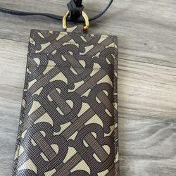 Burberry Card Holder With Lanyard 