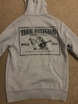 grey true religion sweater