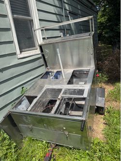 Propane Hot Dog cart 3 burners