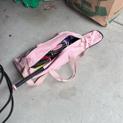 Girls Baseball Bat And Glove