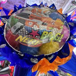 Nerf Party Star Pinata With Balls