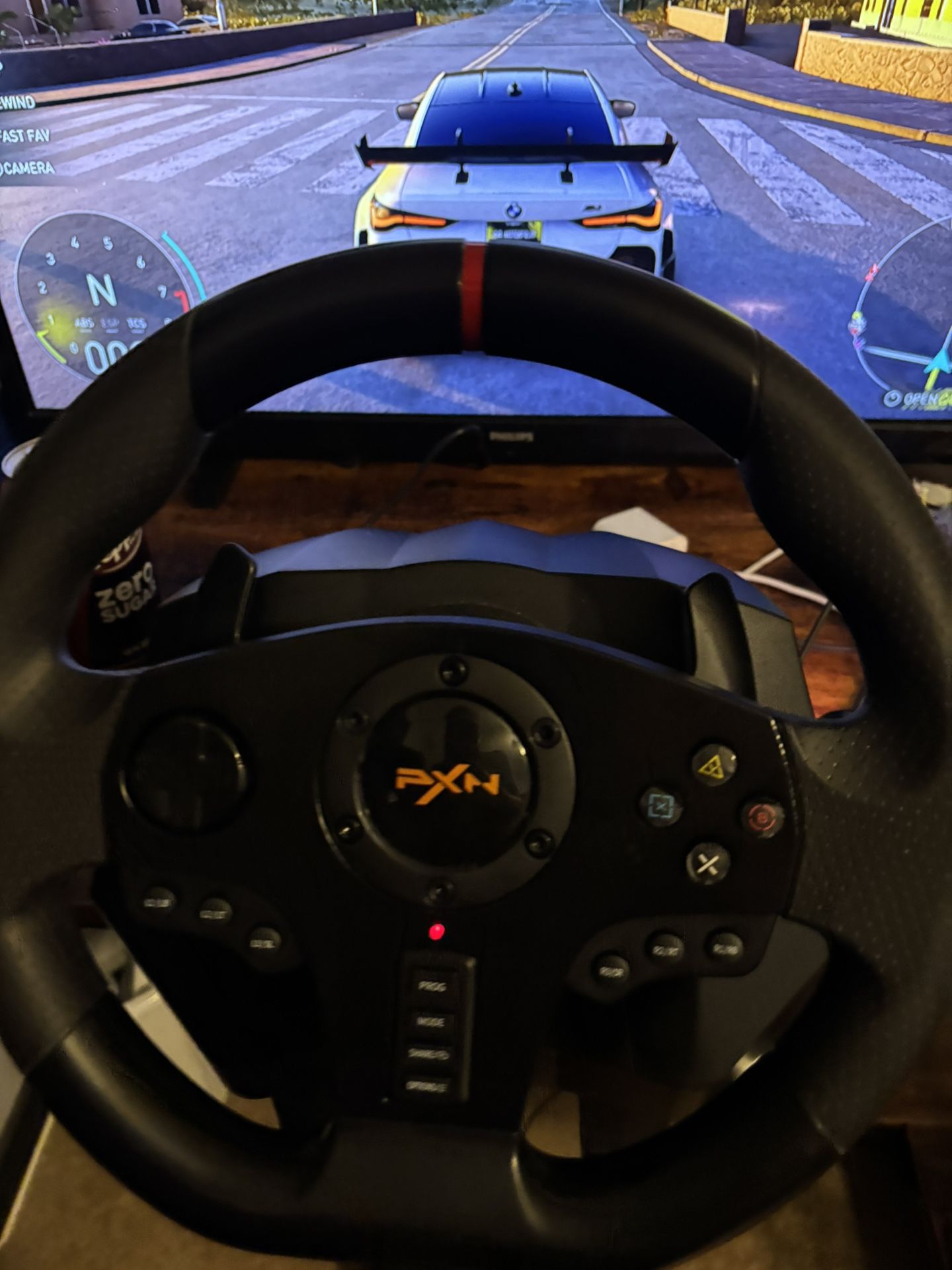 PXN V900 GAMING STEERING WHEEL, COMPATIBLE WITH PS5,PS4,PC,Xbox and switch.